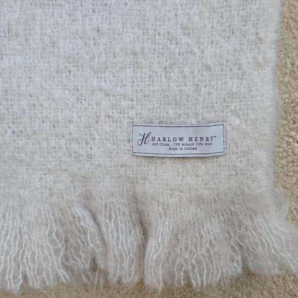 NWOT Thick Mohair/Wool Throw Blanket Earthy Boho - Picture 9 of 15